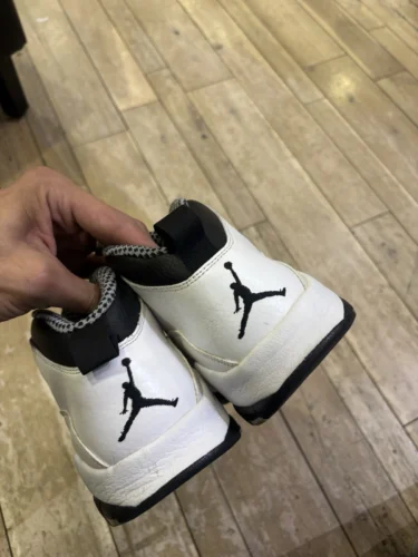 NIKE AIR JORDAN 10 RETRO STEEL WHITE BLACK LIGHT STEEL GREY VARSITY MAIZE 310805 103 photo review