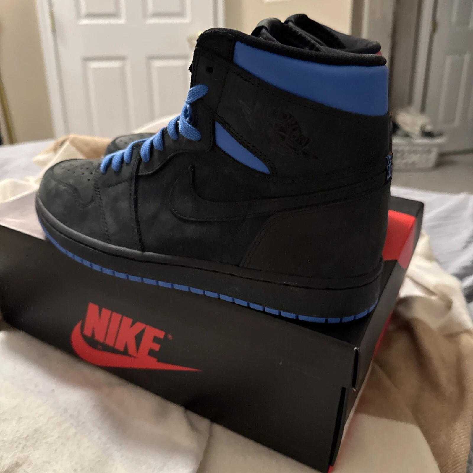 NIKE AIR JORDAN 1 RETRO HIGH OG QUAI54 GS BLACK ITALY BLUE UNIVERSITY RED AH1041 054 photo review