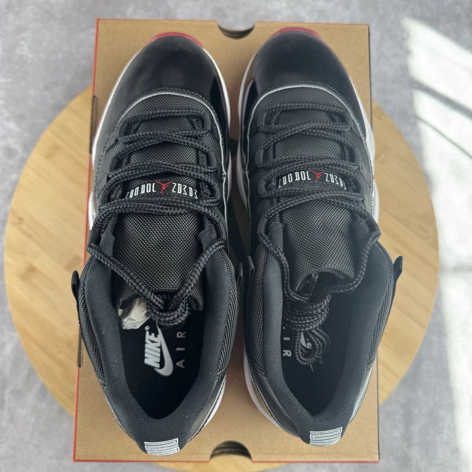 NIKE AIR JORDAN 11 RETRO LOW BRED BLACK FV5104 006 photo review