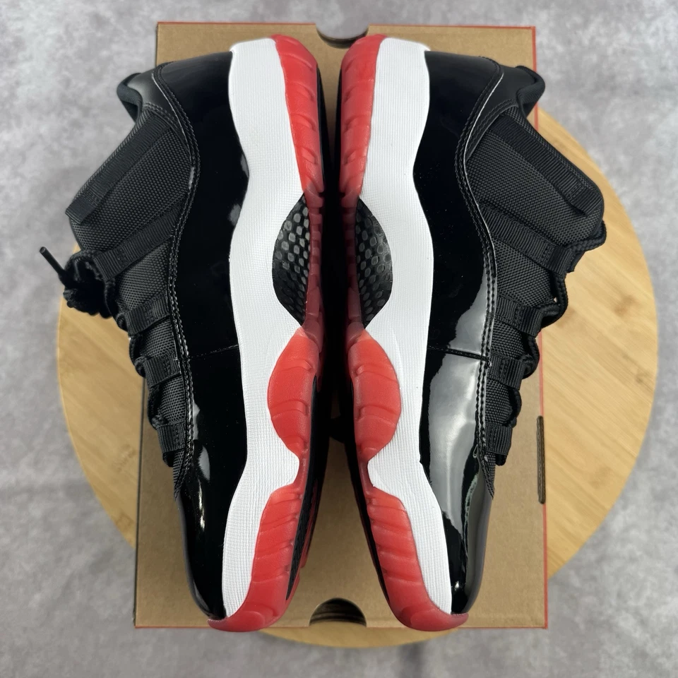 NIKE AIR JORDAN 11 RETRO LOW BRED BLACK FV5104 006 photo review