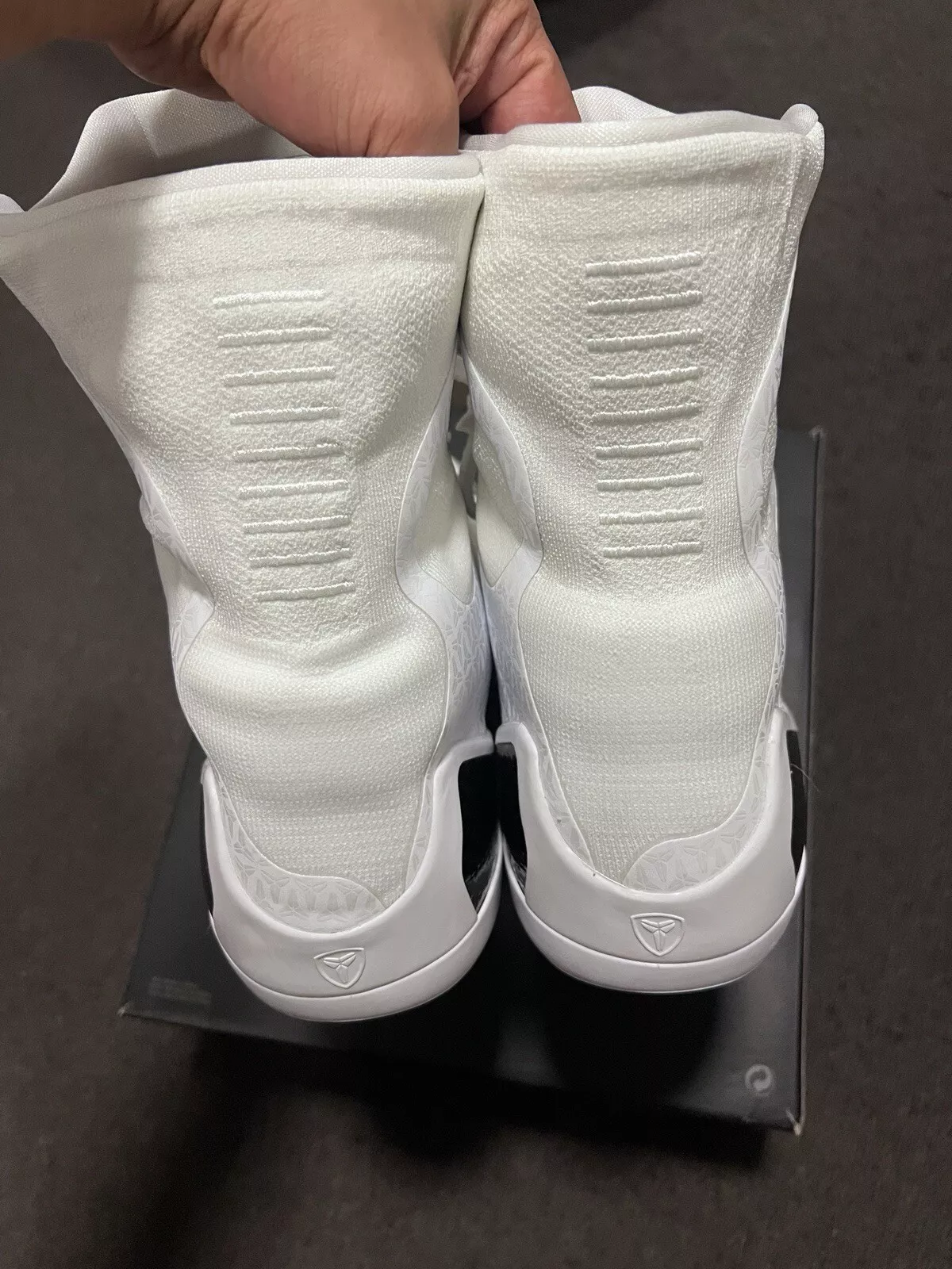 NIKE KOBE 9 ELITE HIGH PROTRO HALO WHITE BLACK FZ7335 100 photo review
