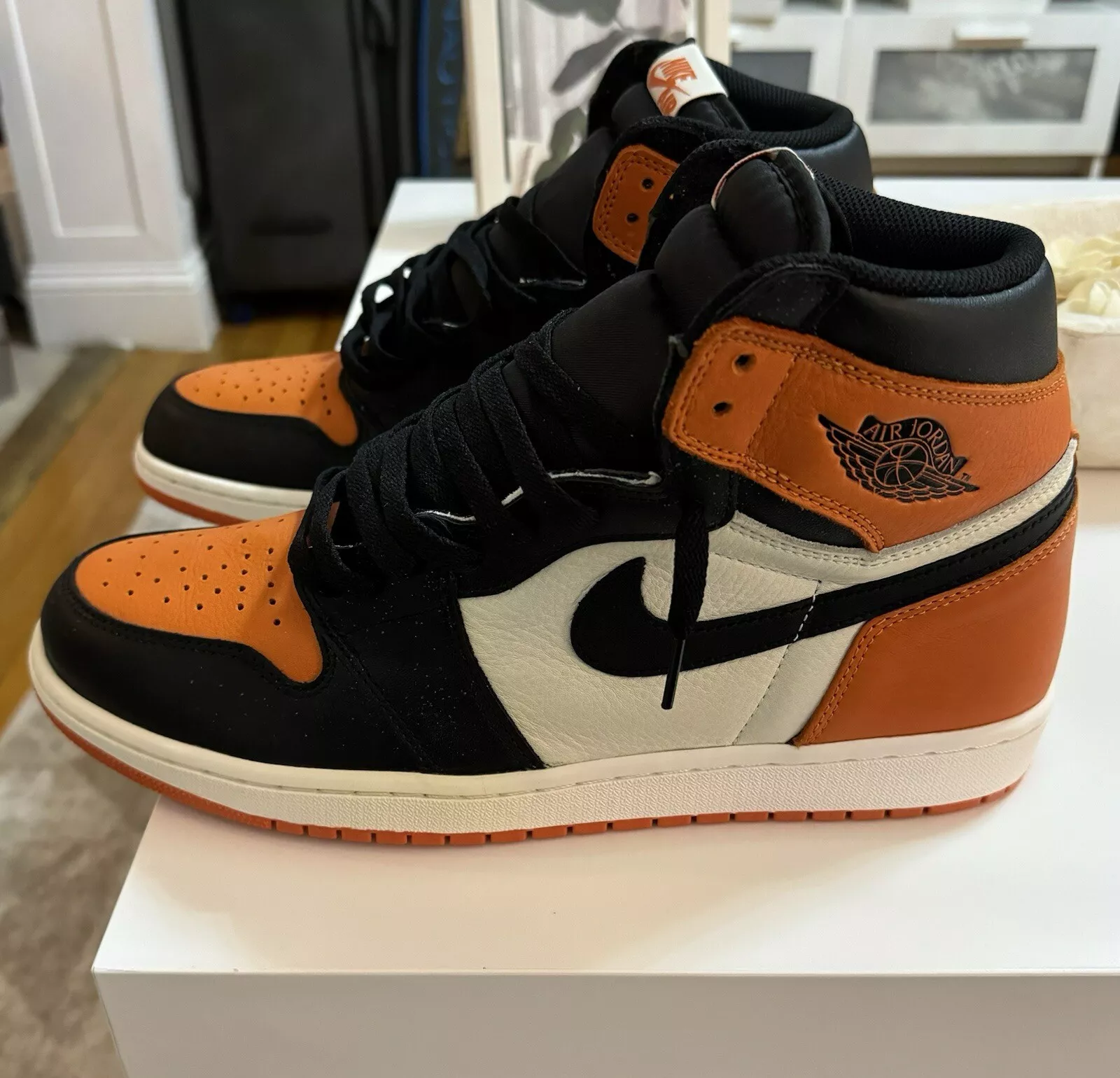 NIKE AIR JORDAN 1 HIGH OG SHATTERED BACKBOARD STARFISH SAIL BLACK DZ5485 008 photo review