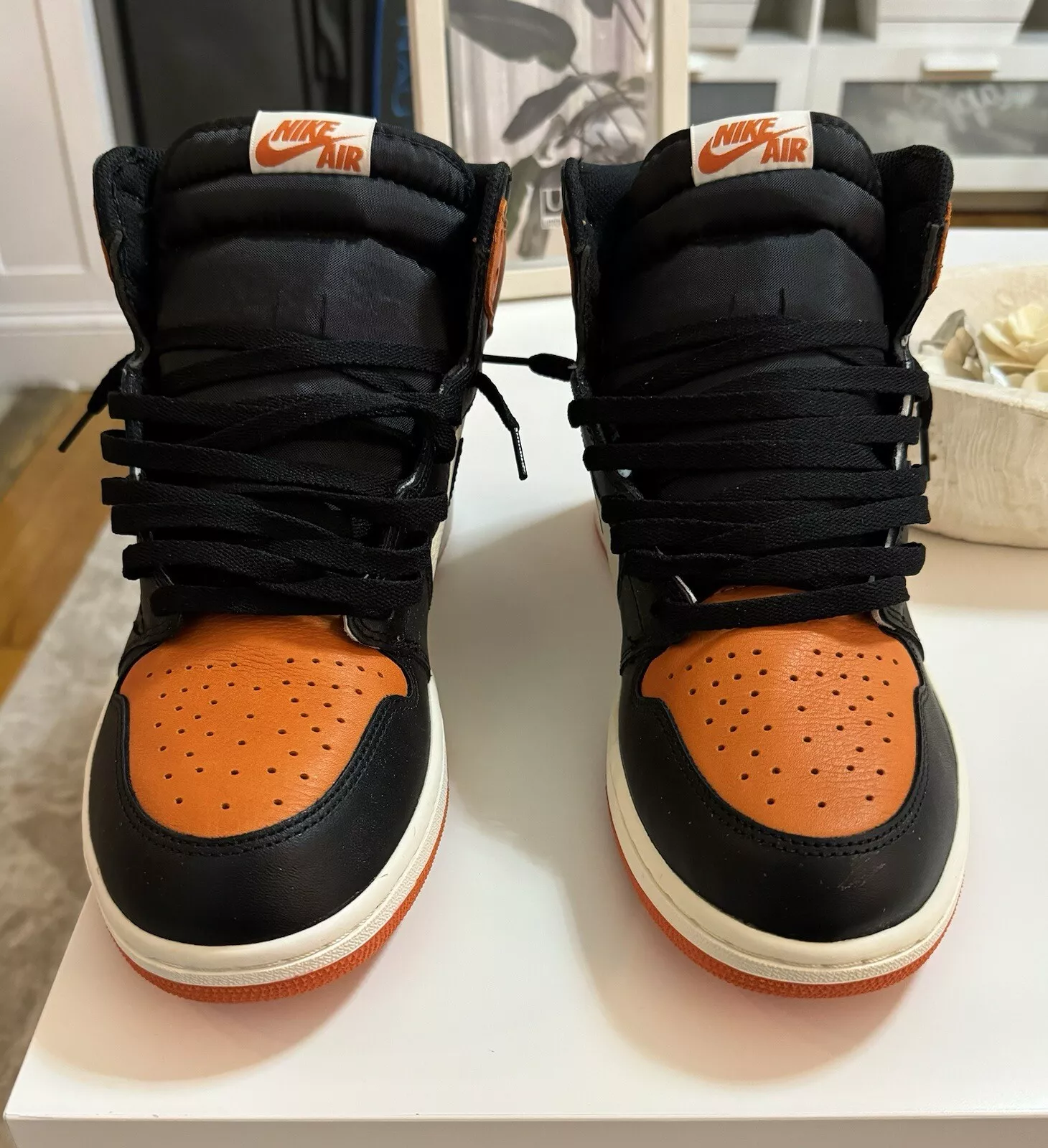 NIKE AIR JORDAN 1 HIGH OG SHATTERED BACKBOARD STARFISH SAIL BLACK DZ5485 008 photo review