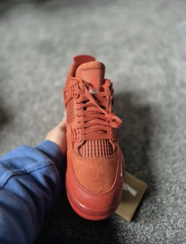 NIKE AIR JORDAN 4 X NIGEL SYLVESTER BRICK BY BRICK FIREWOOD ORANGE SAIL CINNABAR HF4340 800 photo review