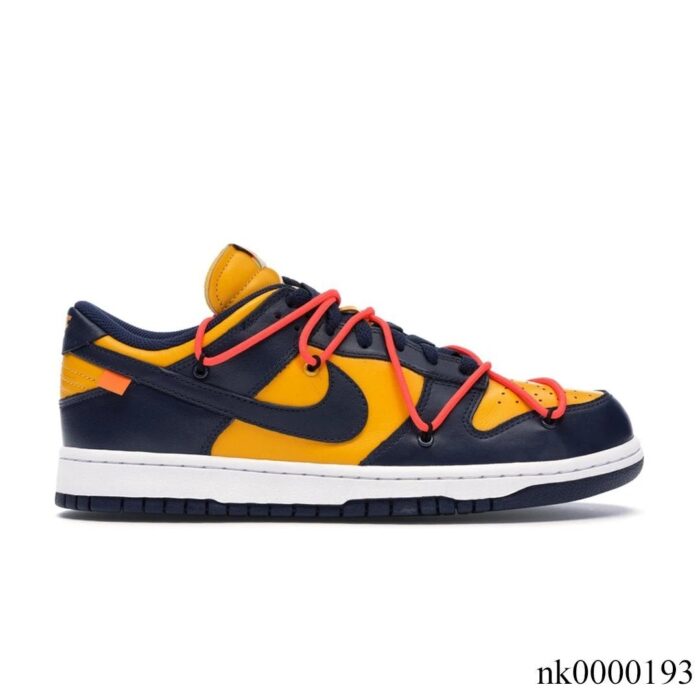 Dunk Low OW University Gold Midnight Navy Shoes Sneakers – nk0000193