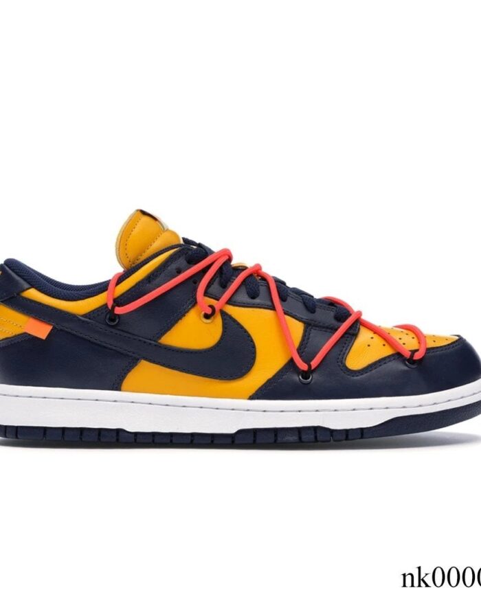 Dunk Low OW University Gold Midnight Navy Shoes Sneakers – nk0000193