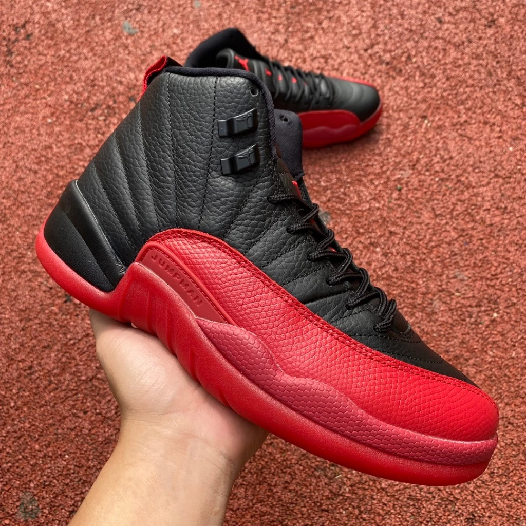 NIKE AIR JORDAN 12 FLU GAME 2025 BLACK VARSITY RED CT8013 060 photo review