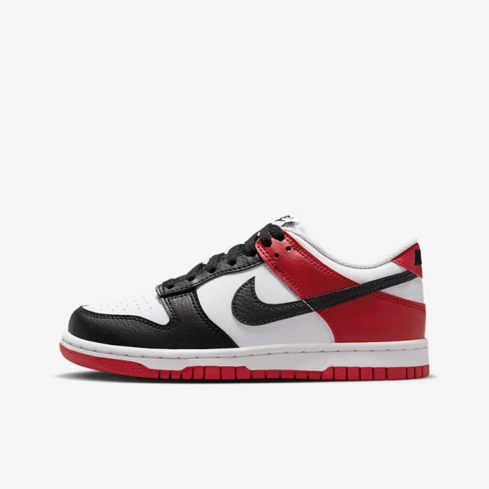 NIKE DUNK LOW BLACK TOE GYM RED WHITE HF9980 600 - Image 3