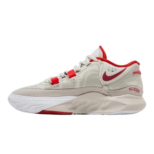 NIKE KYRIE 9 LIGHT BONE PICANTE RED WHITE PINK DJ6017 002 - Image 3