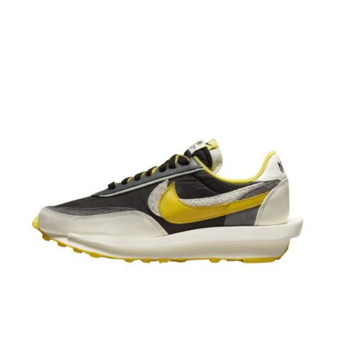 NIKE LD WAFFLE X SACAI X UNDERCOVER BLACK BRIGHT CITRON YELLOW DJ4877 001 - Image 3