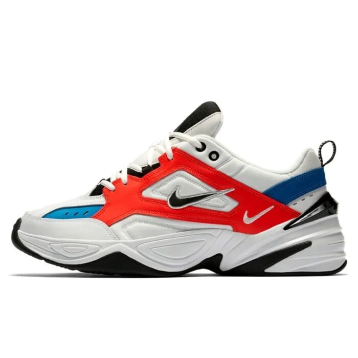 NIKE M2K TEKNO WHITE BLACK ORANGE AO3108 101 - Image 3