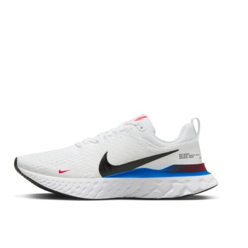 NIKE REACT INFINITY RUN SLYKNIT 3 WHITE PHOTO BLUE RED FJ3994 100 - Image 3