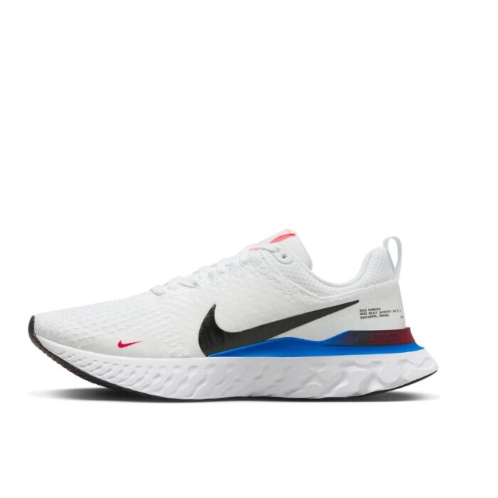 NIKE REACT INFINITY RUN SLYKNIT 3 WHITE PHOTO BLUE RED FJ3994 100 - Image 3