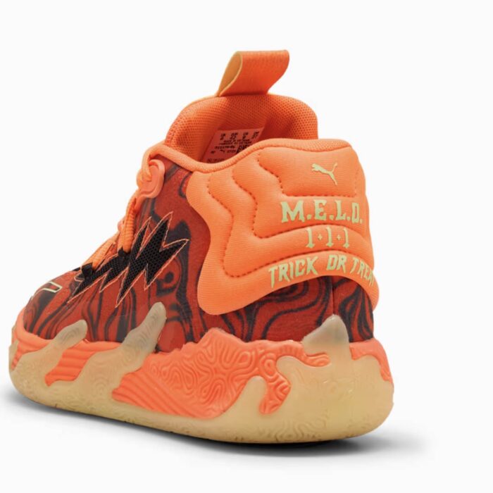 PUMA LAMELO BALL MB.03 HALLOWEEN FLURO ORANGE PUMA BLACK 311176 01 - Image 3