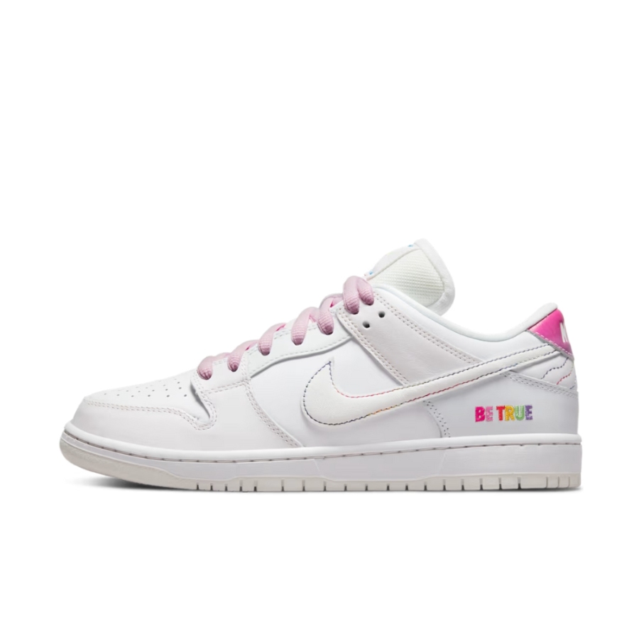 NIKE SB DUNK LOW PRO BE TRUE WHITE MULTI COLOR DR4876 100 - Image 3