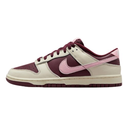 NIKE DUNK LOW RETRO PRM VALENTINE'S DAY PALE IVORY MEDIUM SOFT PINK NIGHT MAROON DR9705 100 - Image 3