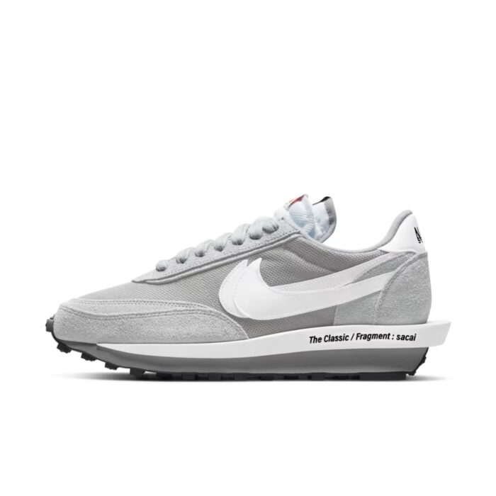 NIKE LD WAFFLE X SACAI X FRAGMENT LIGHT SMOKE GREY DH2684 001 - Image 3