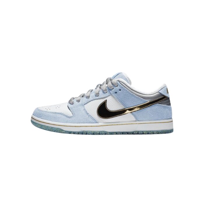 NIKE SB DUNK LOW SEAN CLIVER WHITE PSYCHIC BLUE METALLIC DC9936 100 - Image 3
