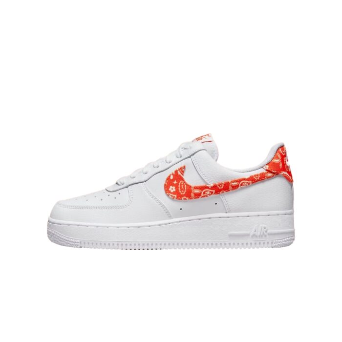 NIKE AIR FORCE 1 LOW ORANGE PAISLEY WHITE RUSH ORANGE DJ9942 102 - Image 3