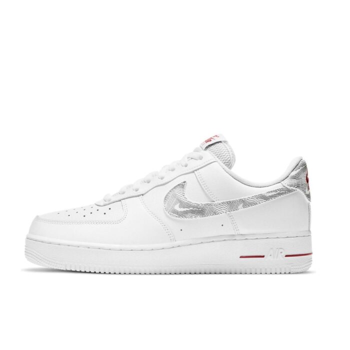 NIKE AIR FORCE 1 LOW TOPOGRAPHY PACK WHITE UNIVERSITY RED DH3941 100 - Image 3