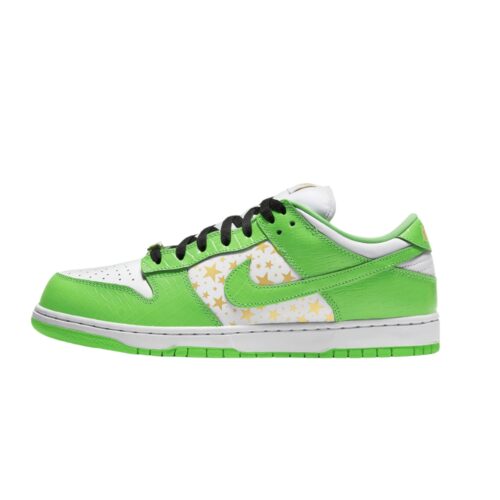 Nike SB Dunk Low X Superme White Green - Image 3