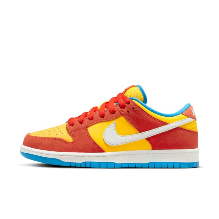 NIKE SB DUNK LOW PRO BART SIMPSON HABANERO RED WHITE BLUE HERO BQ6817 602 - Image 3