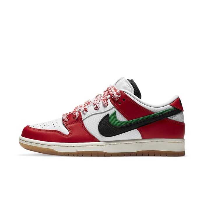 NIKE SB DUNK LOW FRAME SKATE CHILE RED WHITE LUCKY GREEN BLACK CT2550 600 - Image 3