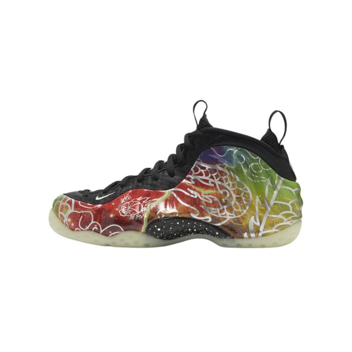 NIKE AIR FOAMPOSITE ONE BEIJING PLANET HOOPS MULTI COLOR GREEN STRIKE BLACK CW6769 930 - Image 3