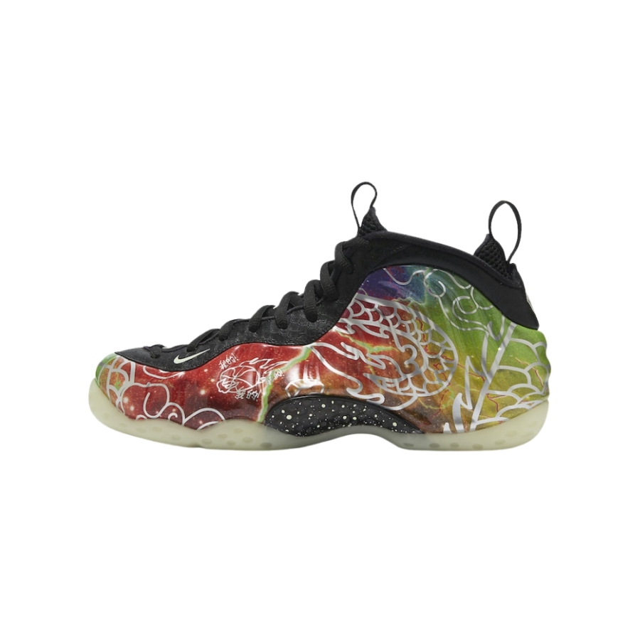NIKE AIR FOAMPOSITE ONE BEIJING PLANET HOOPS MULTI COLOR GREEN STRIKE BLACK CW6769 930 - Image 3