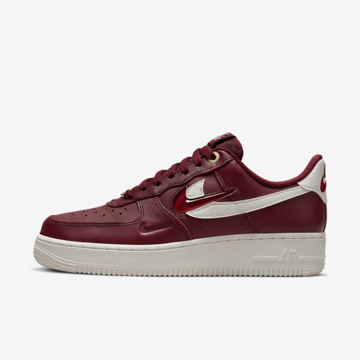 NIKE AIR FORCE 1 LOW 07 PREMIUM HISTORY OF LOGOS TEAM RED DZ5616 600 - Image 3