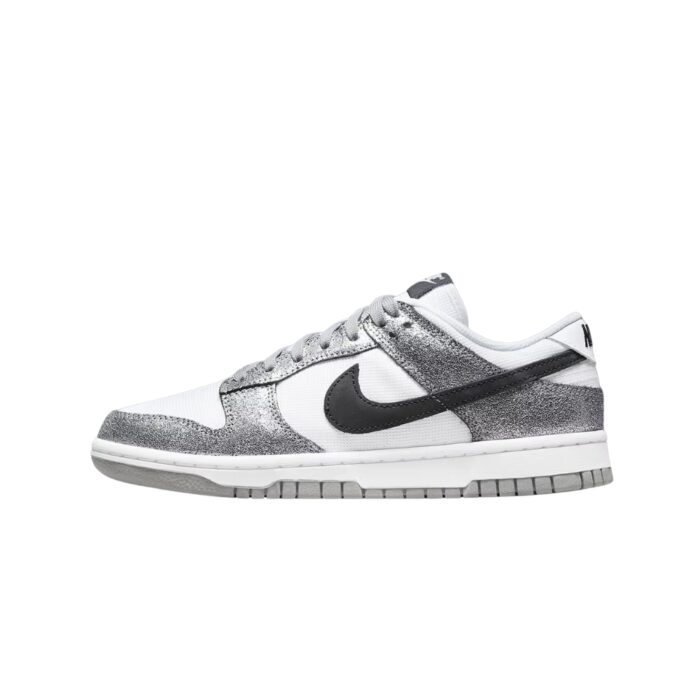 NIKE DUNK LOW SHIMMER CRACKED SILVER WHITE DO5882 001 - Image 3
