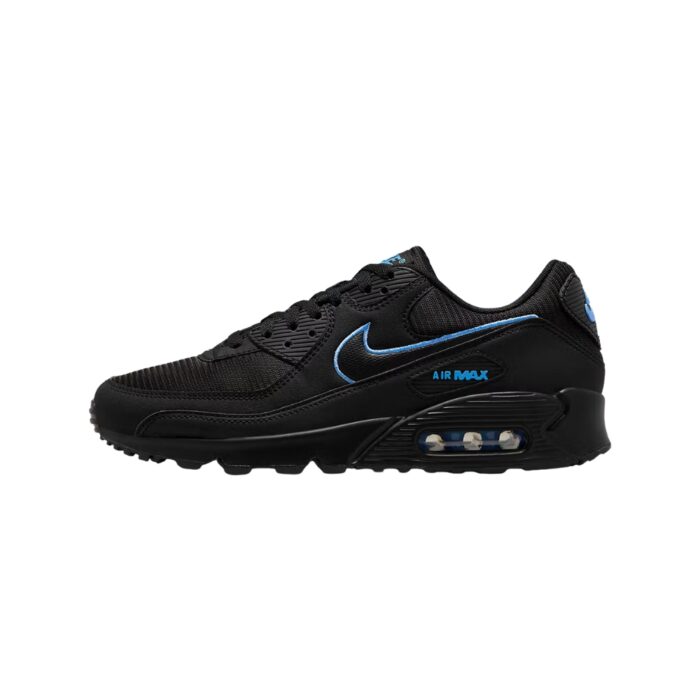 NIKE AIR MAX 90 BLACK UNIVERSITY BLUE FJ4218 001 - Image 3
