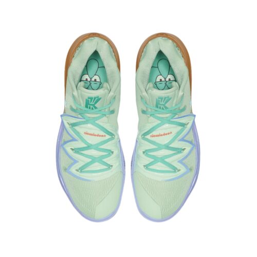 NIKE KYRIE 5 SPONGEBOB SQUIDWARD FROSTED SPRUCE ALUMIUM CJ695 300 - Image 4