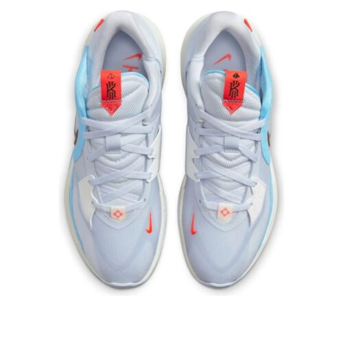 NIKE KYRIE LOW 5 FOOTBALL GREY LIGHT BLUE GREY DJ6012 003 - Image 4