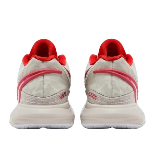 NIKE KYRIE 9 LIGHT BONE PICANTE RED WHITE PINK DJ6017 002 - Image 4