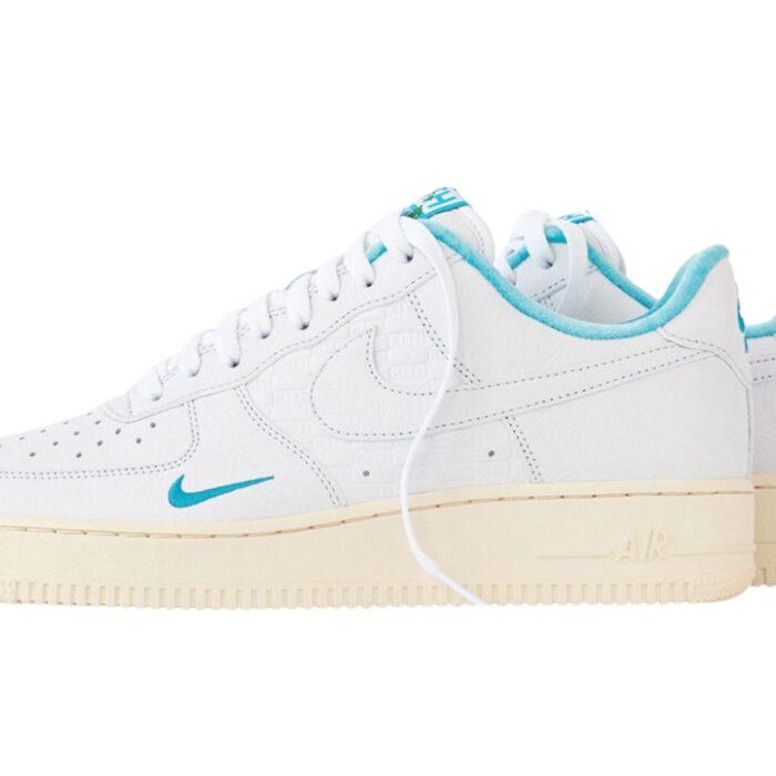 NIKE AIR FORCE 1 LOW KITH HAWAII WHITE BLUE LAGOON ALOE VERDE WHITE DC9555 100 - Image 4