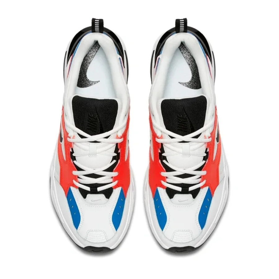 NIKE M2K TEKNO WHITE BLACK ORANGE AO3108 101 - Image 4