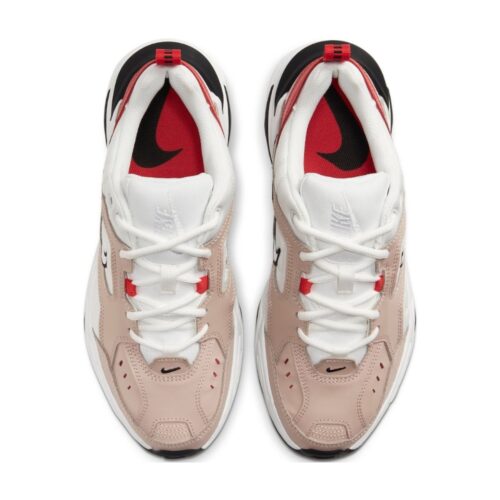 NIKE M2K TEKNO FOSSIL STONE SUMMIT WHITE RED AO3108 205 - Image 4