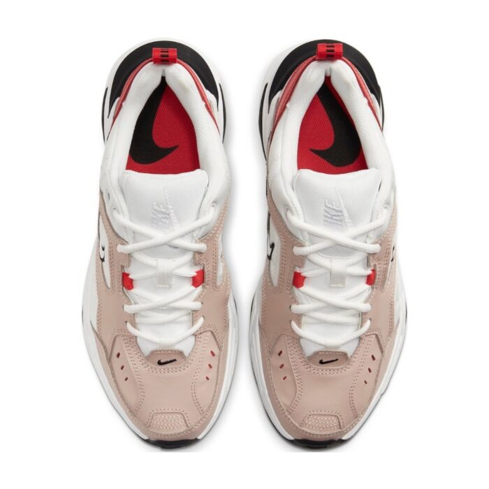 NIKE M2K TEKNO FOSSIL STONE SUMMIT WHITE RED AO3108 205 - Image 4