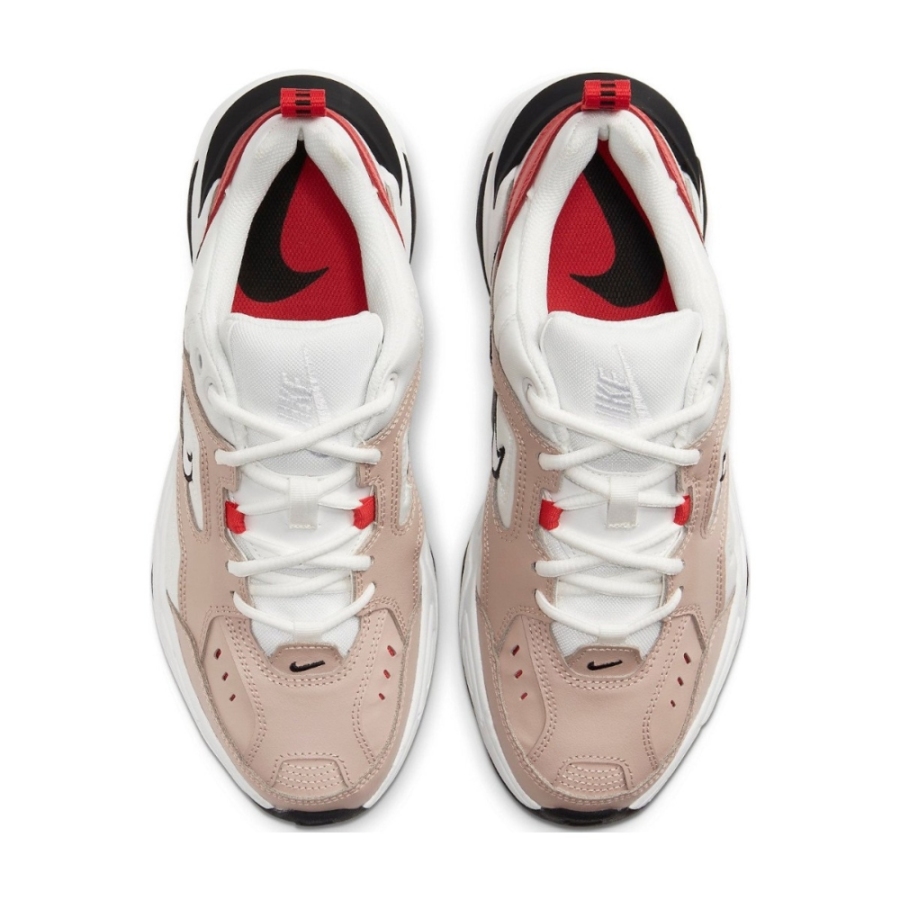 NIKE M2K TEKNO FOSSIL STONE SUMMIT WHITE RED AO3108 205 - Image 4