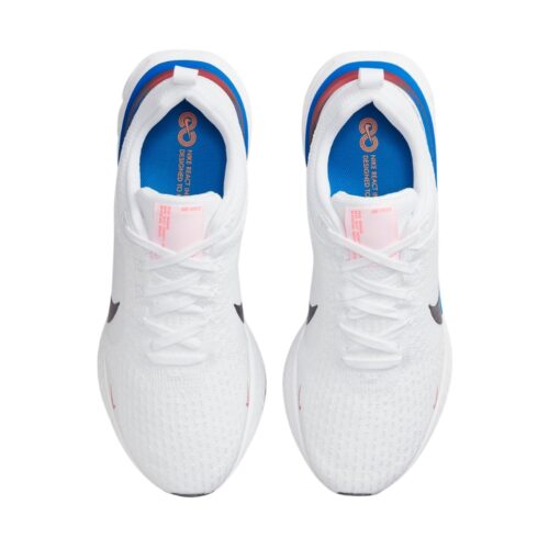 NIKE REACT INFINITY RUN SLYKNIT 3 WHITE PHOTO BLUE RED FJ3994 100 - Image 4