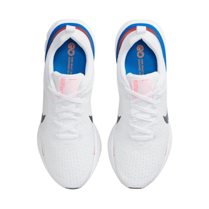 NIKE REACT INFINITY RUN SLYKNIT 3 WHITE PHOTO BLUE RED FJ3994 100 - Image 4