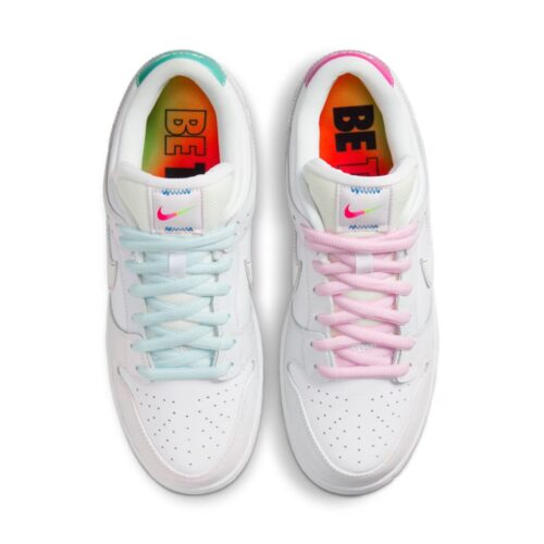NIKE SB DUNK LOW PRO BE TRUE WHITE MULTI COLOR DR4876 100 - Image 4