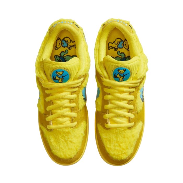 NIKE SB DUNK LOW GRATEFUL DEAD BEARS OPTI YELLOW BLUE CJ5378 700 - Image 4