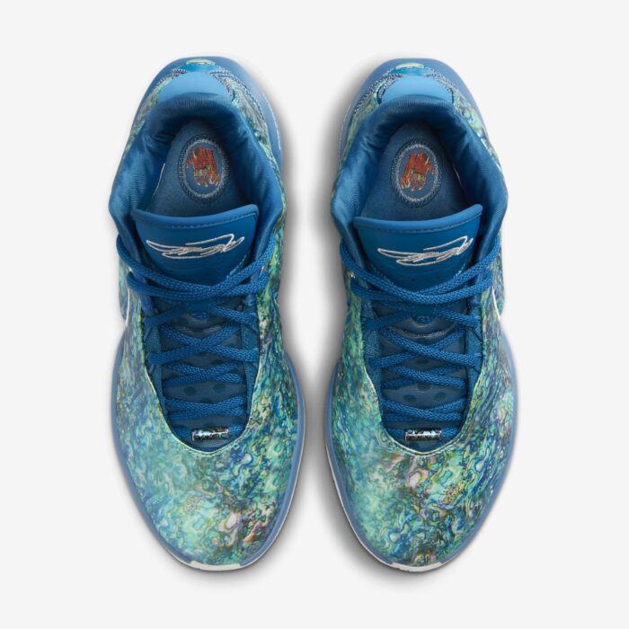 NIKE LEBRON 21 ABALONE INDUSTRIAL BLUE COURT BLUE PHOTON DUST PINK RISE FN0708 400 - Image 4