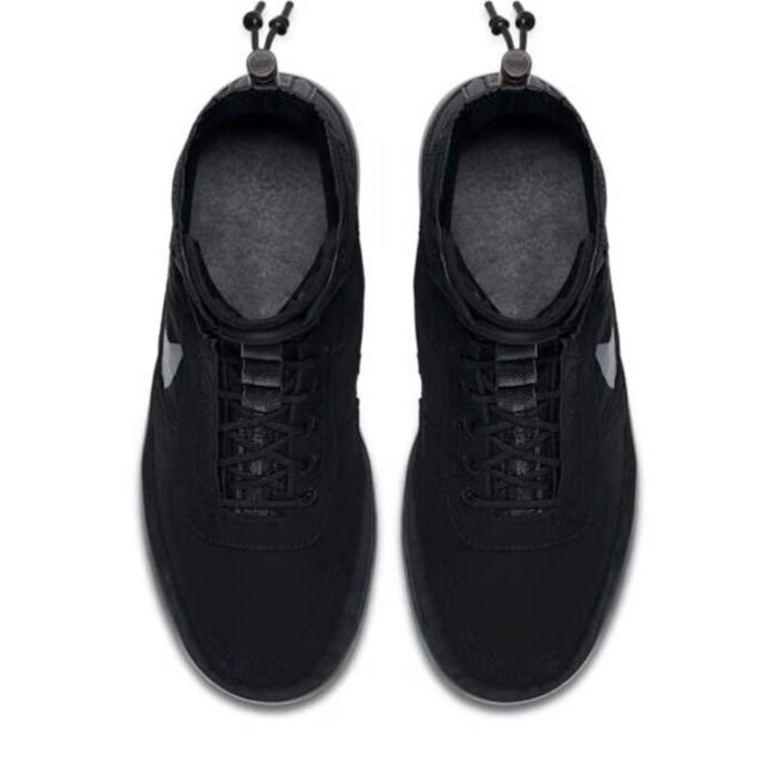NIKE AIR FORCE SHELL BLACK DARK GREY BQ6096 001 - Image 4