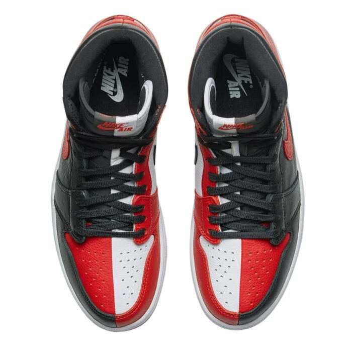 NIKE AIR JORDAN 1 RETRO HIGH HOMAGE TO HOME CHICAGO BLACK WHITE UNIVERSITY RED AR9880 023 - Image 4
