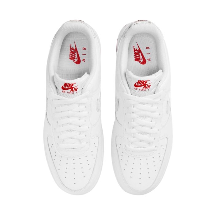 NIKE AIR FORCE 1 LOW TOPOGRAPHY PACK WHITE UNIVERSITY RED DH3941 100 - Image 4