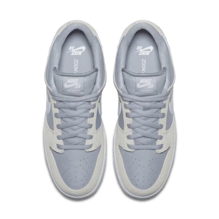 NIKE SB DUNK LOW SUMMIT WHITE WOFT GREY AR0778 110 - Image 4