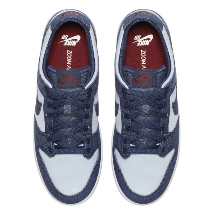 NIKE SB DUNK LOW PRO BINARY BLUE HYDROGEN BLUE 854866 444 - Image 4